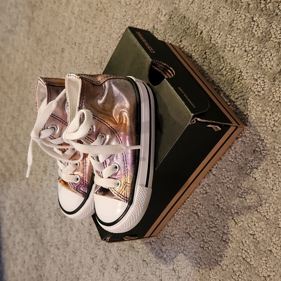Converse Dusk pink white black  CTAS HI size 5 - Picture 2 of 7